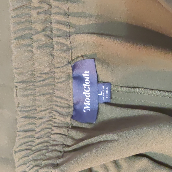 ModCloth olive green trousers Large - Picture 3 of 3